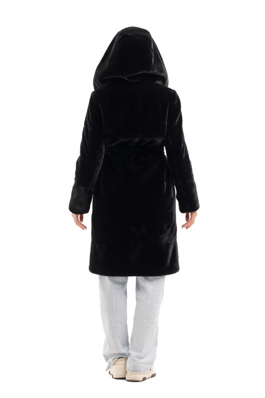 Шуба Опра чорний утеплене