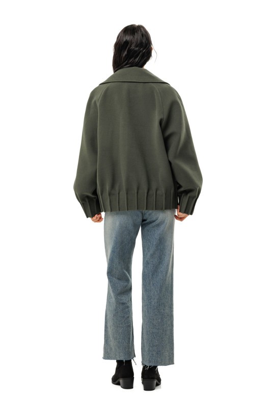 Пальто Августа оливковий