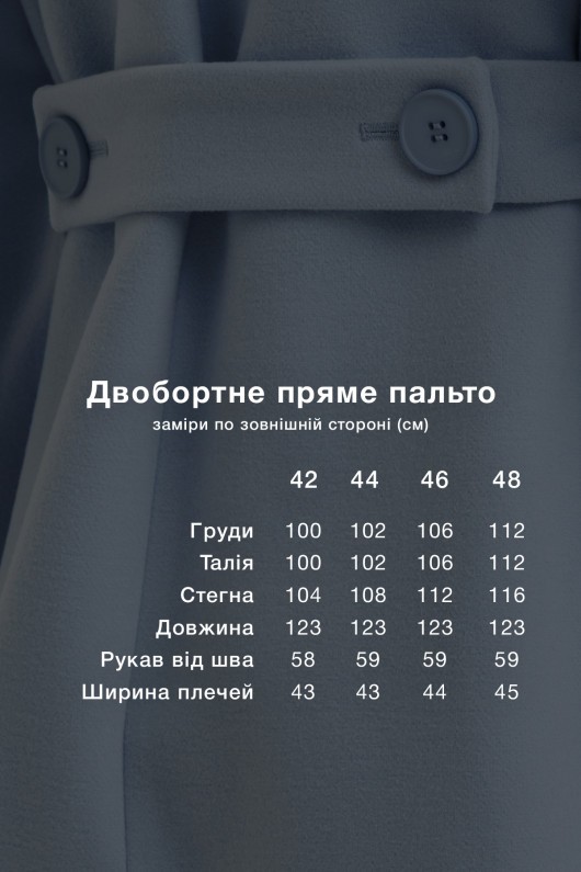 Пальто Шанті блакитний