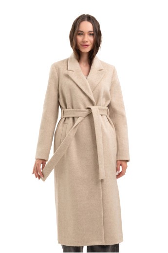 Демісезонне пряме пальто «Одрі» молоко