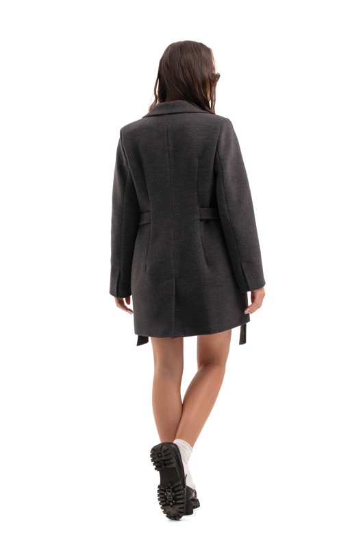Коротке кашемірове пальто «Ніколет» графіт