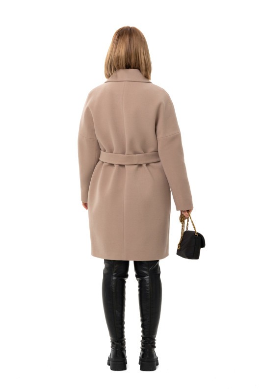 Універсальне пальто із кашеміру «Макс» бежеве утеплене