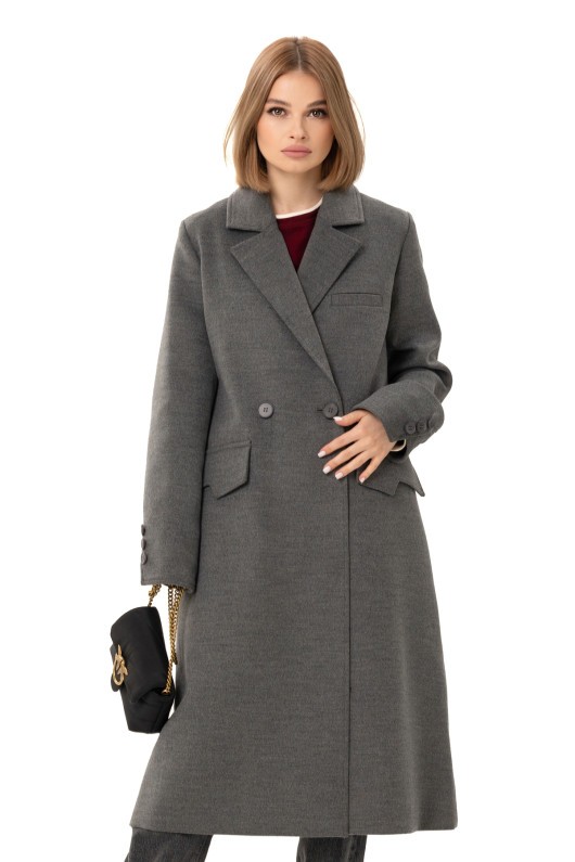 Пальто Наті т.сірий