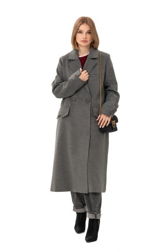 Пальто Наті т.сірий