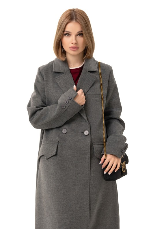 Пальто Наті т.сірий