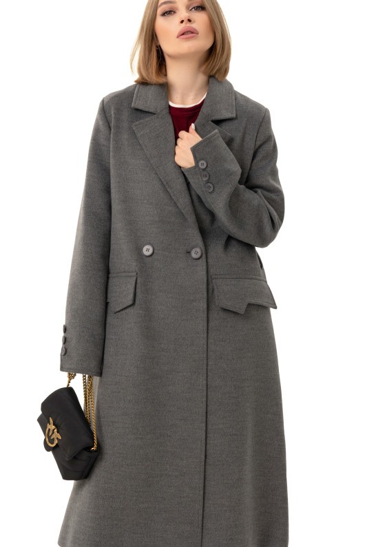 Пальто Наті т.сірий