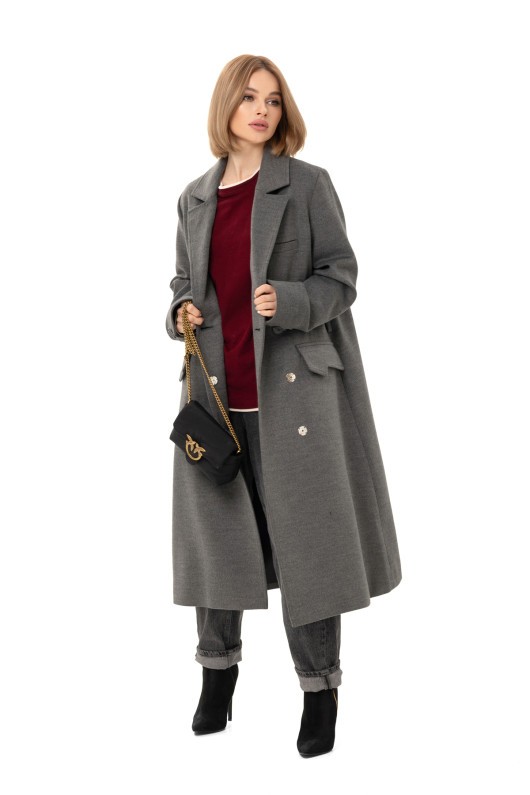 Пальто Наті т.сірий