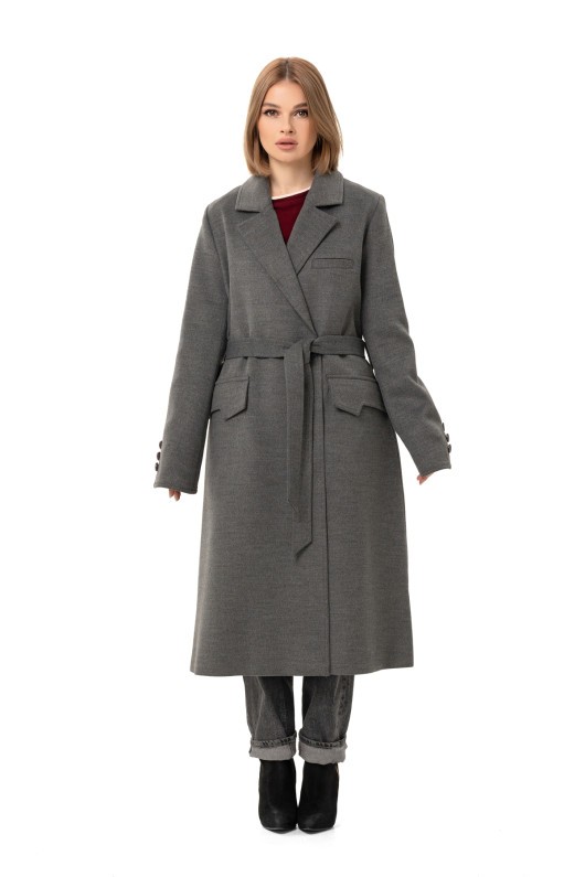 Пальто Наті т.сірий