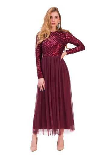 Платье Беатрис бордо