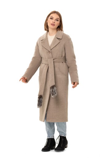 Пальто Татi капучино утеплене