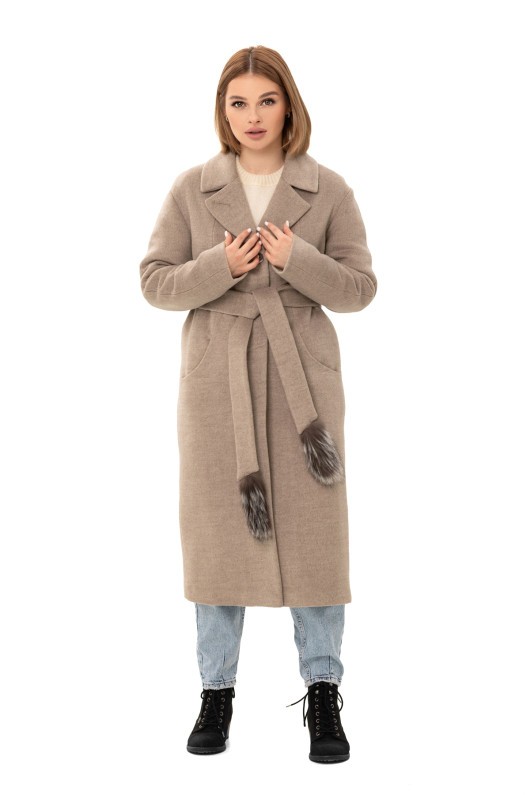 Пальто Татi капучино утеплене