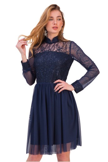 Платье Лаванда синий