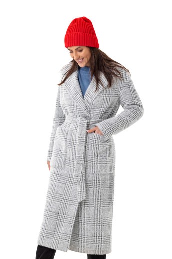 Пальто Елізабет сірий