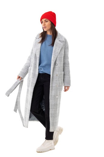 Пальто Елізабет сірий