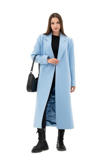 Пальто Одрі блакитний