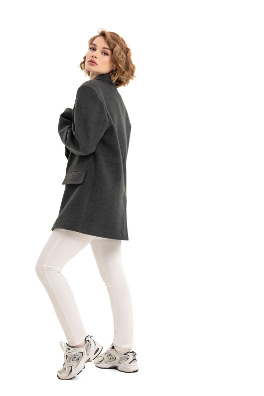 Пальто-піджак із кашеміру «Лав» графіт