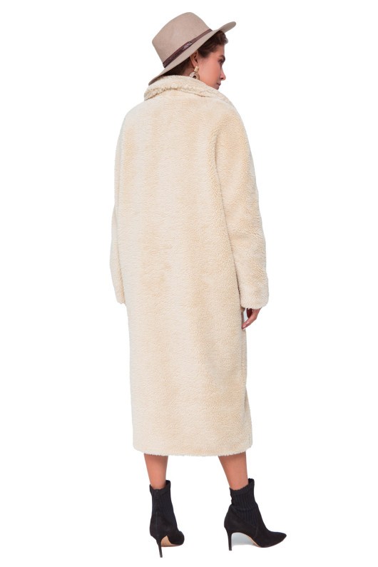 Шуба Леона бежевий утеплене