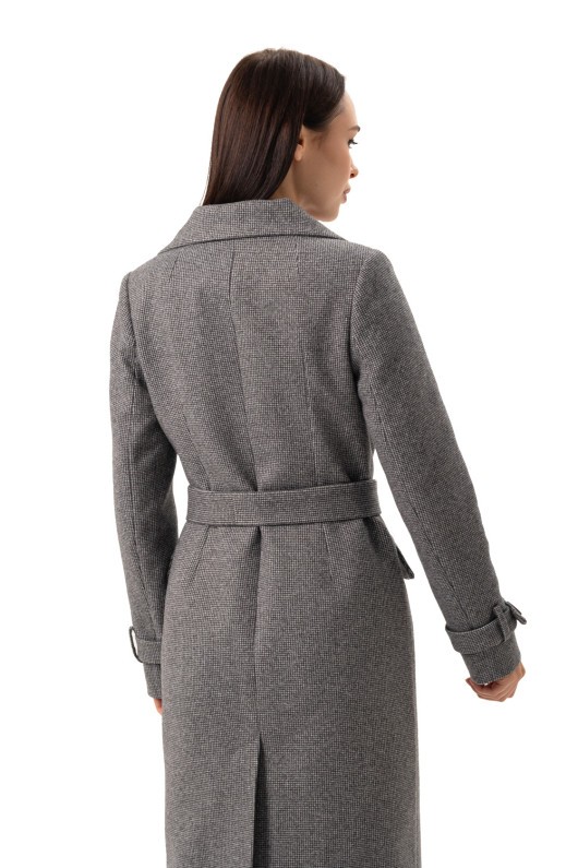 Пальто Бруна чорно-білий