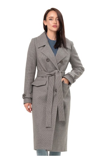 Пальто Бруна сірий