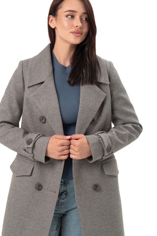 Пальто Бруна сірий