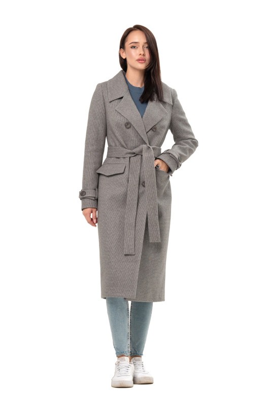 Пальто Бруна сірий