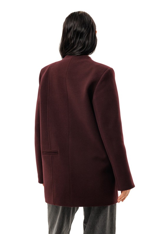 Пальто Стейсі бургунді