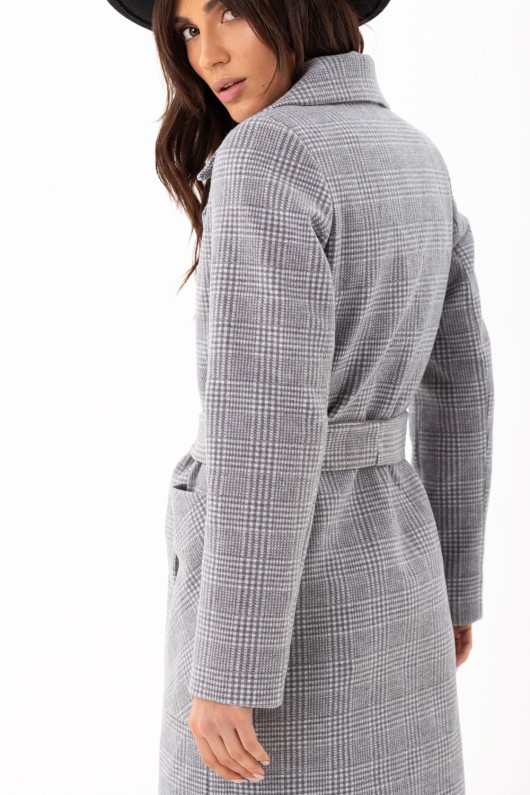 Пальто Асті сірий утеплене