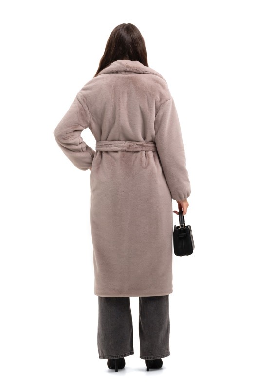 Шуба Емілія бежевий утеплене